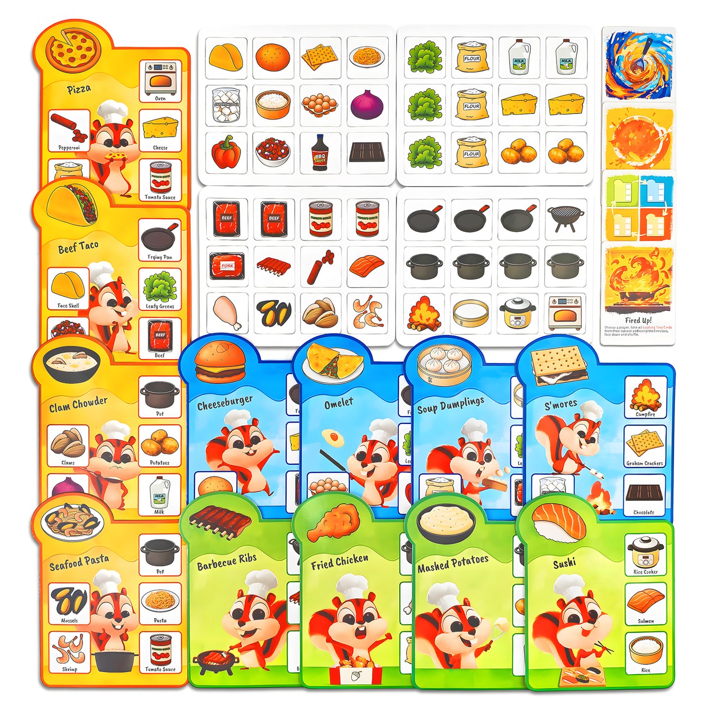 Recipe Rush, Cooking & Matching Card Game for Toldders & Kids, Ages 18 Months to 10+, Educational, Easy to Learn, No Reading Required, Perfect for Family Game Night, 1–4 Players