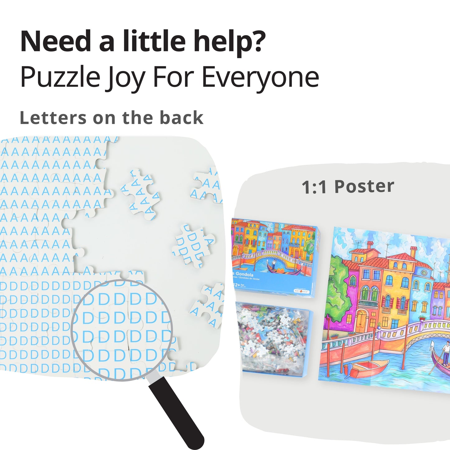 Venice's Gondoli, 500 Pieces Jigsaw Puzzles, Kids Puzzles, Adults Puzzles, Europe Puzzles, Family Game Nights, Finish Size 20.5 * 15.0in