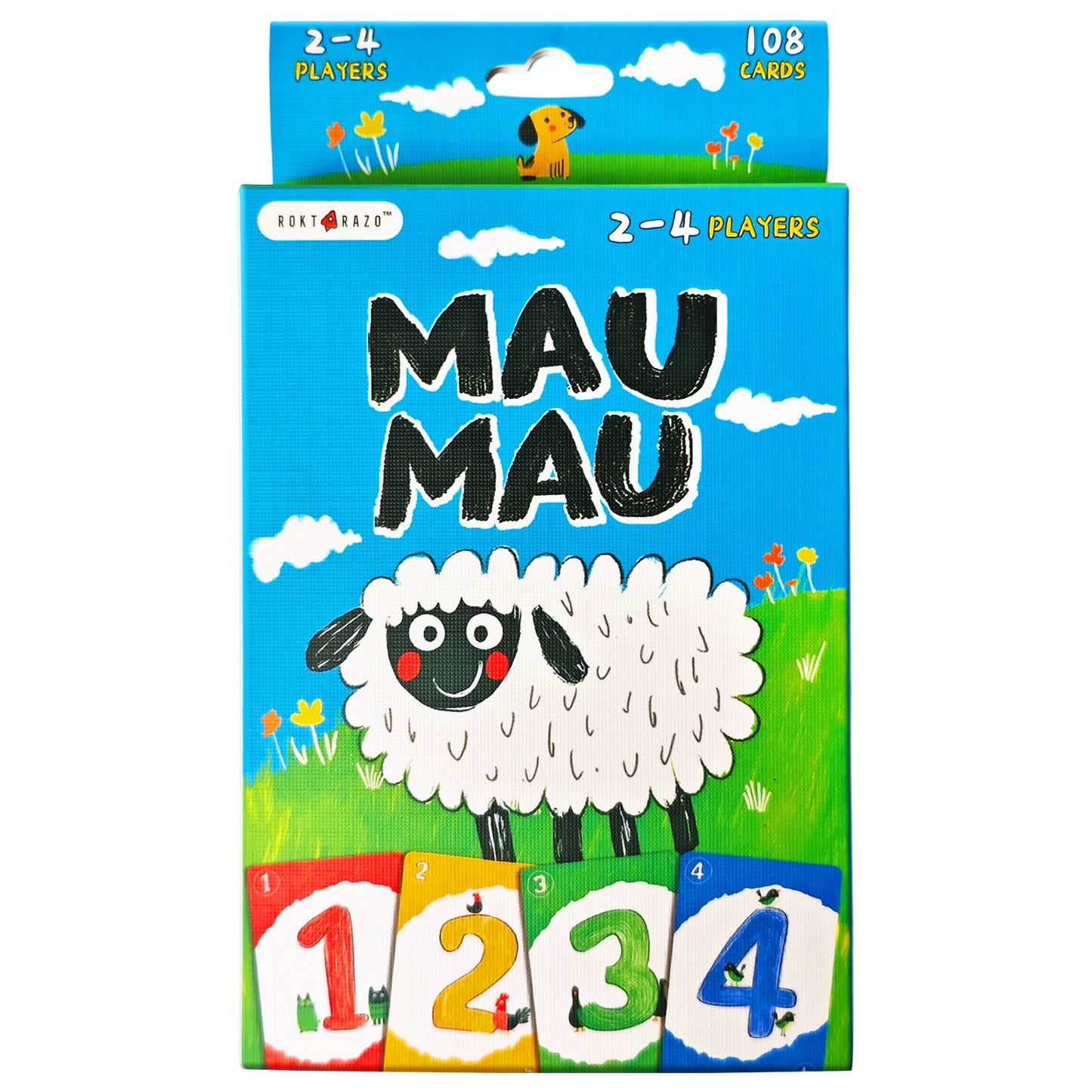 Mau Mau, Humorous Classic German Card Games, Crazy'8s, 108 Cards Party Pack, Colour & Number Matching Game for 2-6 Players, Easy and Fun for Family Game Night for Kids, Teens, Adults