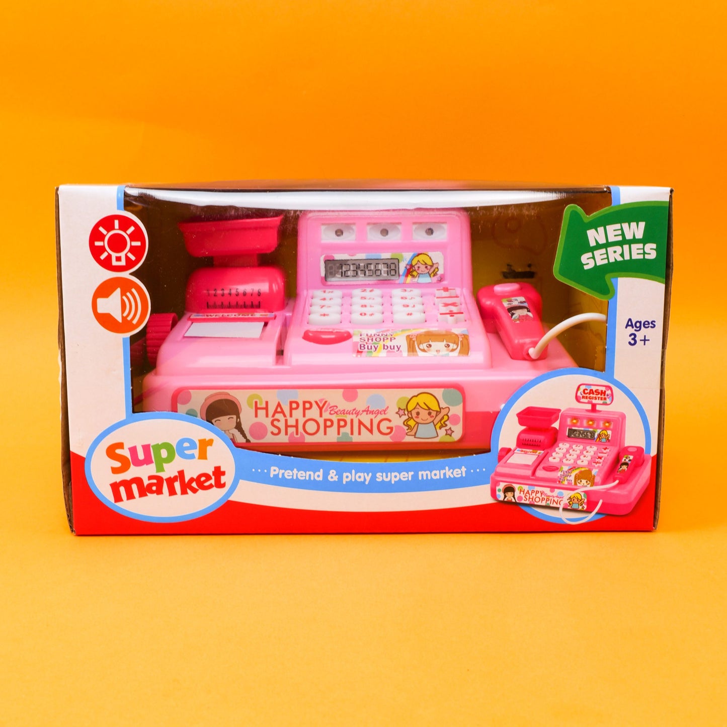 Cashier Toy Cash Register Playset Pretend Play Set for Kids
