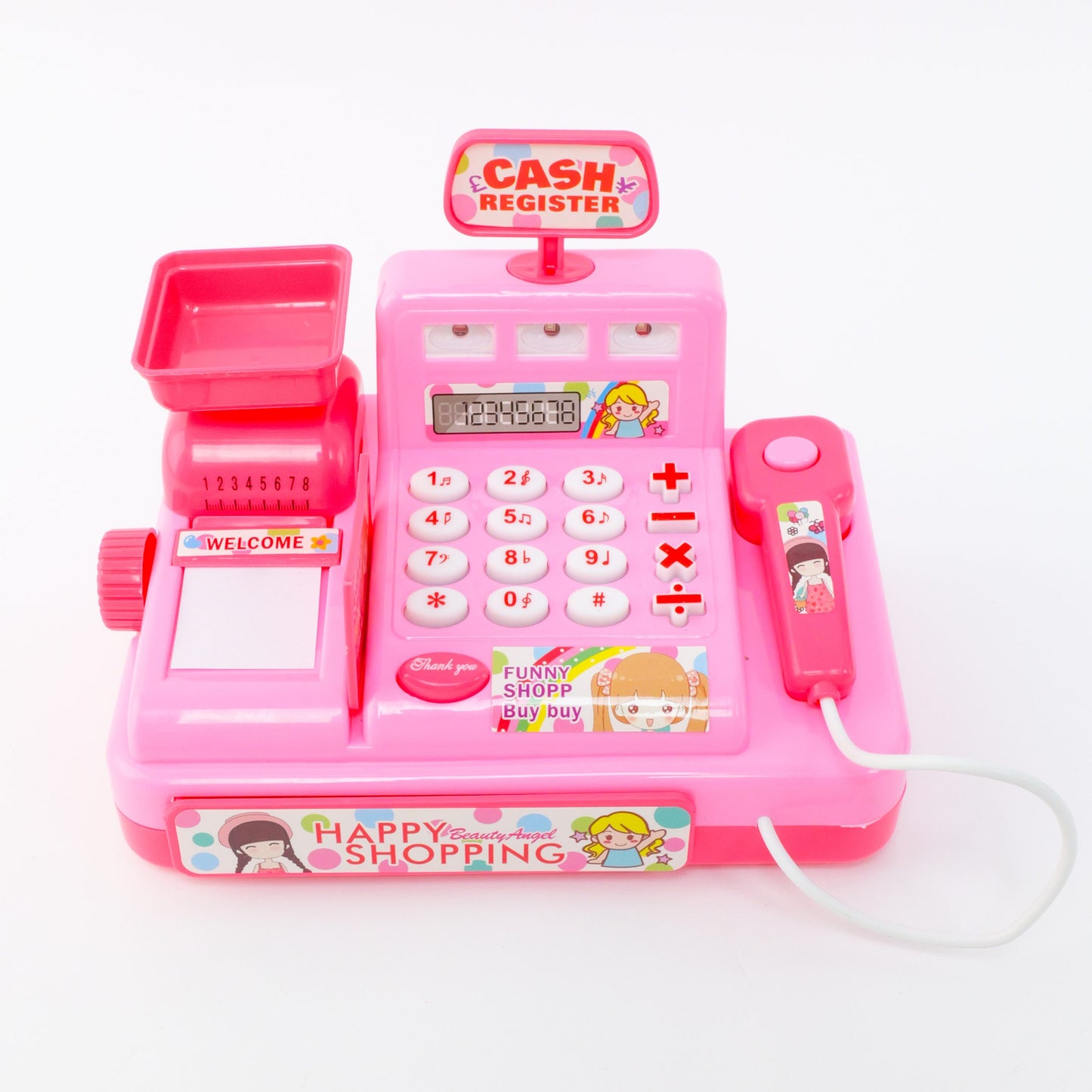 Cashier Toy Cash Register Playset Pretend Play Set for Kids