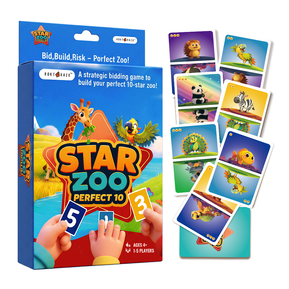 Star Zoo, Kids Animal Bidding Strategy Card Game