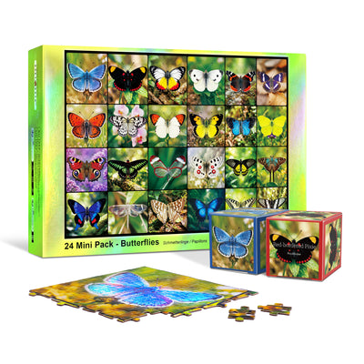 Butterfly Symphony, 24 Mini Pack 1000 Pieces Puzzles