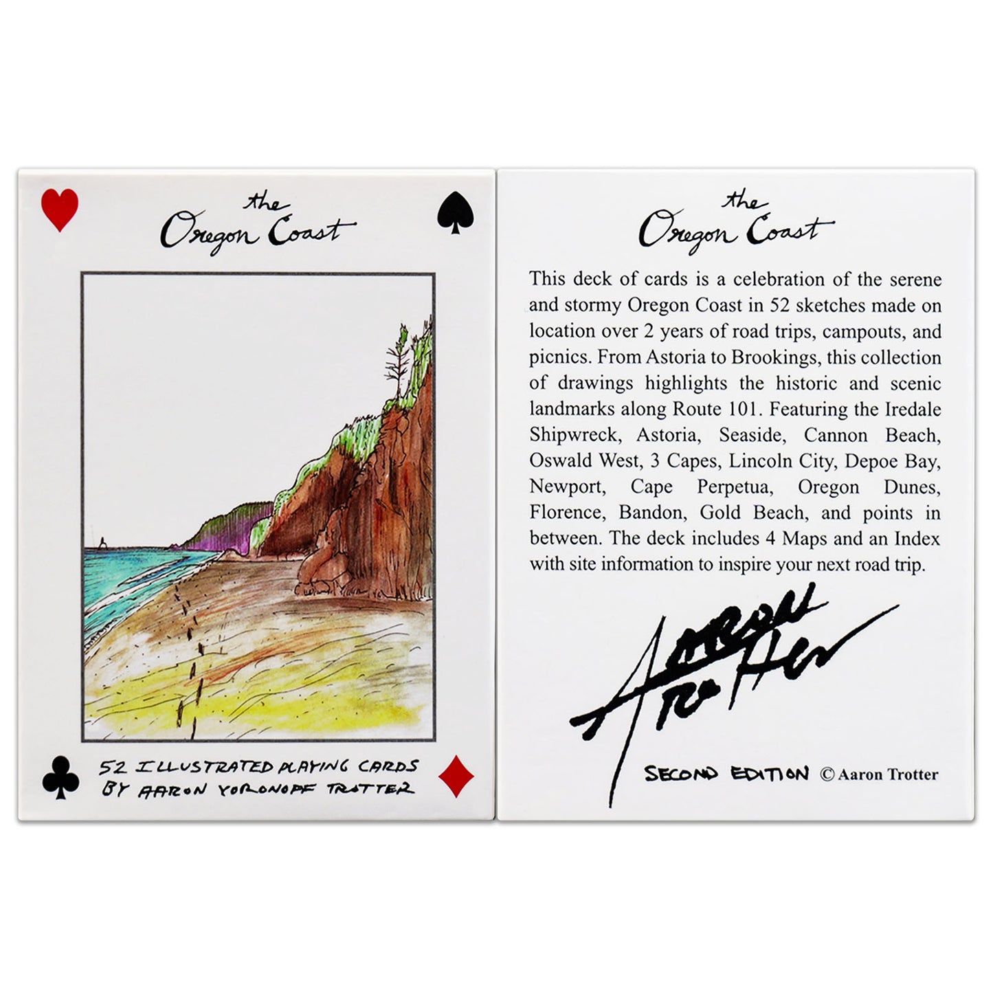 Oregon Coast - Aaron Trotter Illustrated Playing Cards