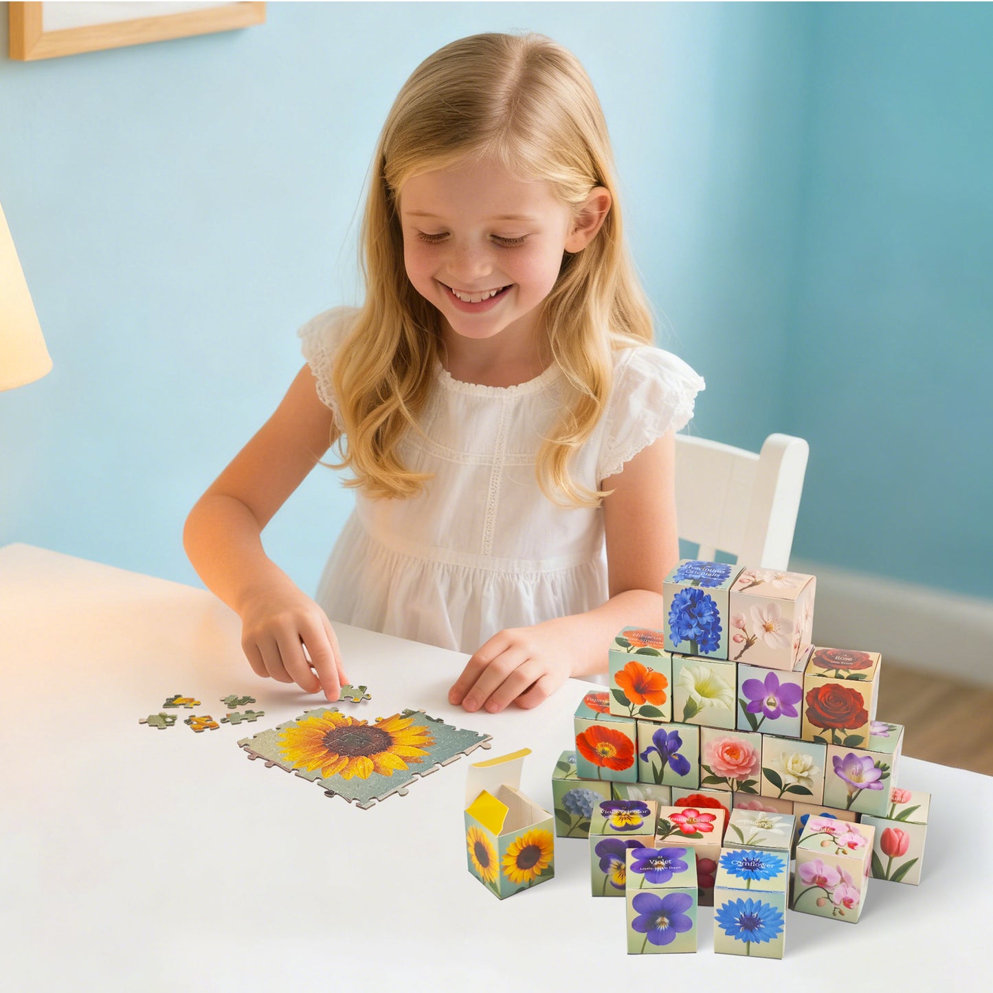 Flower Speaks, Glitter finish, 1000 Pieces, 24 Mini Packs