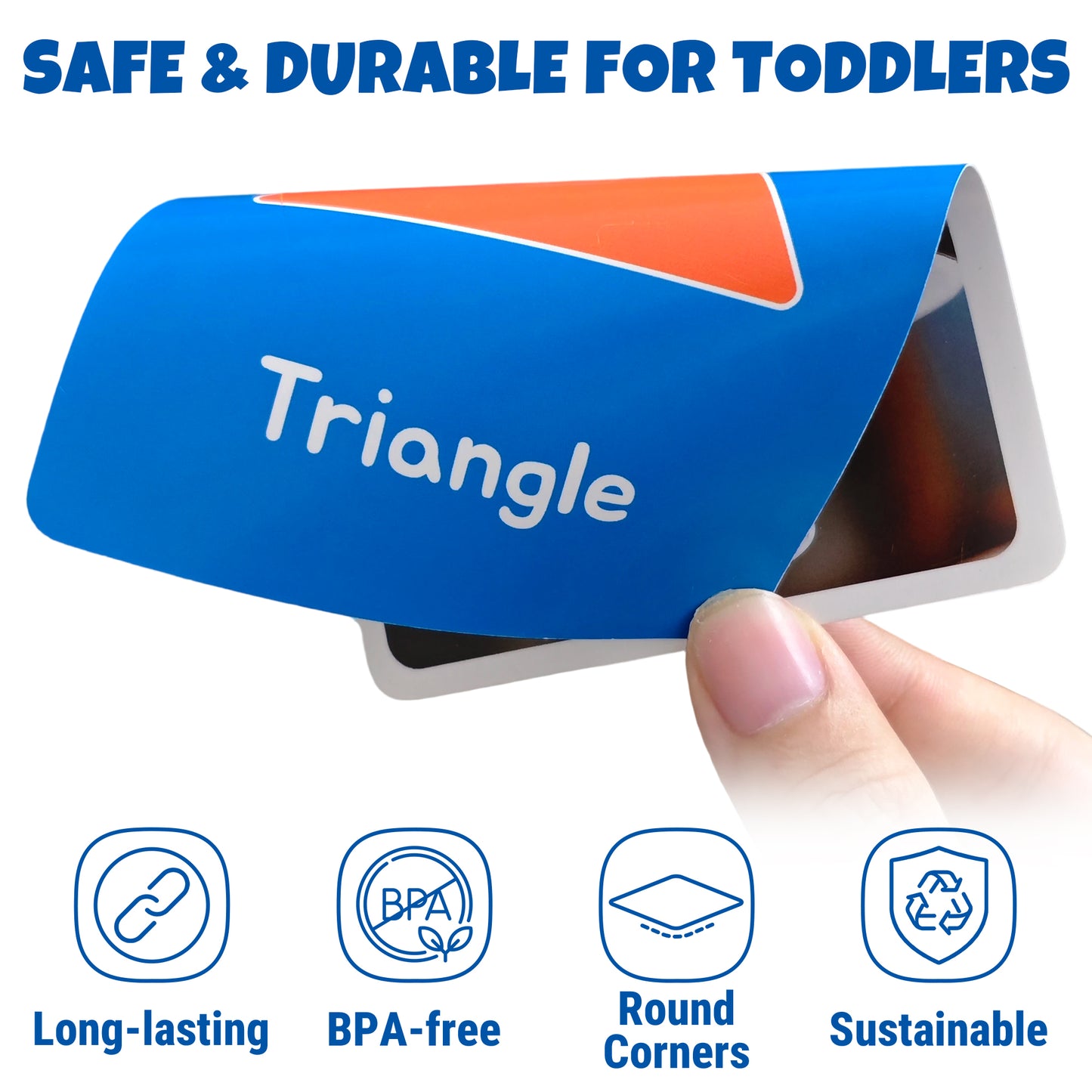 96 Jumbo Toddler Flash Cards, 10 Topics, 176 Real Images, Double-sided