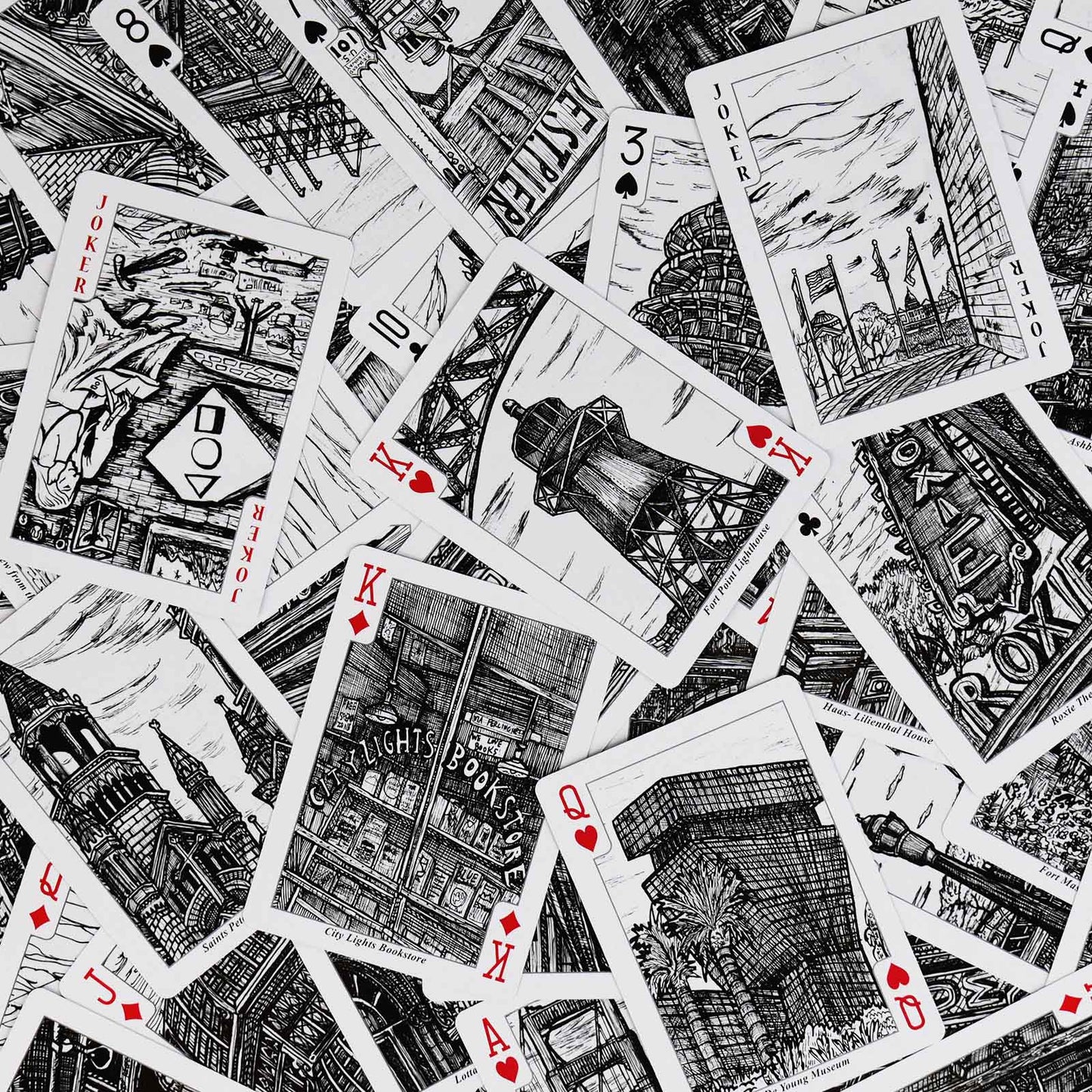San Francisco - Aaron Trotter Illustrated Playing Cards