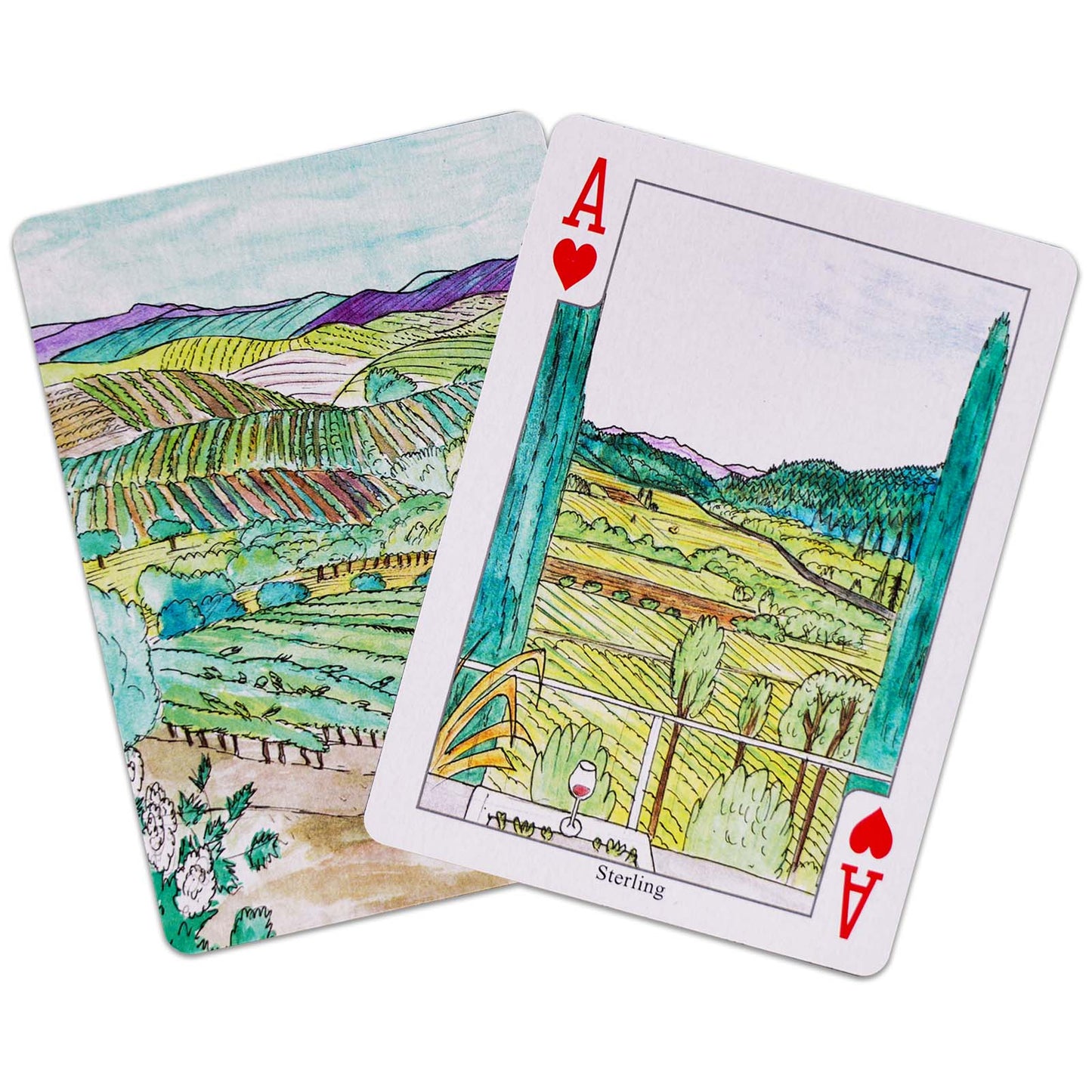 Napa Valley - Aaron Trotter Illustrated Playing Cards
