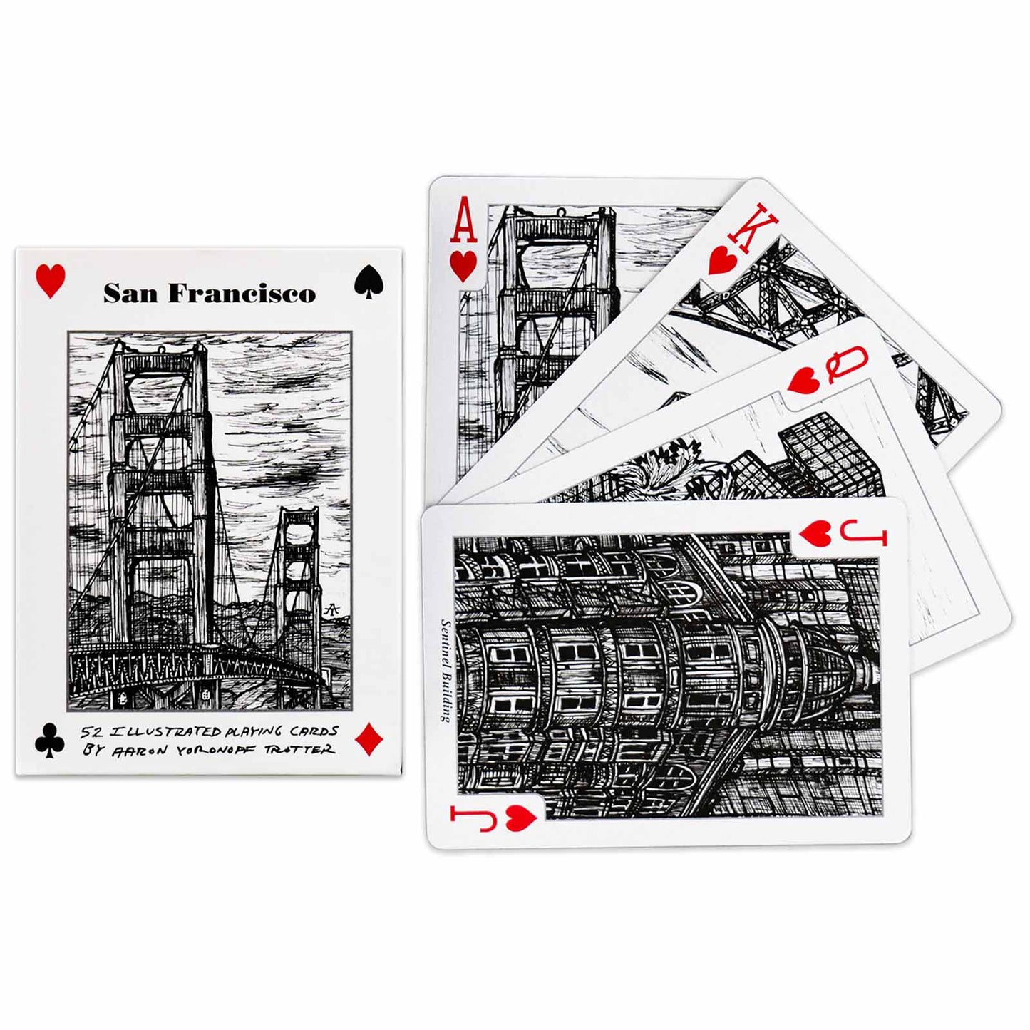San Francisco - Aaron Trotter Illustrated Playing Cards