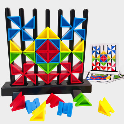 3D Triangle Building Blocks Puzzle Board Games