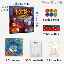 Farkle Treasure Island, Map Race Dice Game, Ages 8+