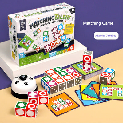 Matching Talent，Visual Recognition Matching Board Game, Family Puzzle Game to Develop Kids Problem Solving Skills