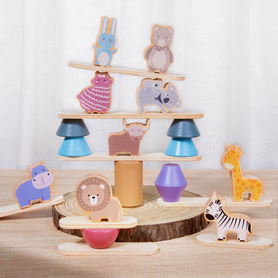 Animal Balancing Stacking Toy,Challenging Banlance Game - Develop Concentration Coordination Problemsoving Skills for Kids Ages 3 Years Up