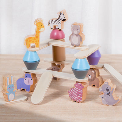 Animal Balancing Stacking Toy,Challenging Banlance Game - Develop Concentration Coordination Problemsoving Skills for Kids Ages 3 Years Up