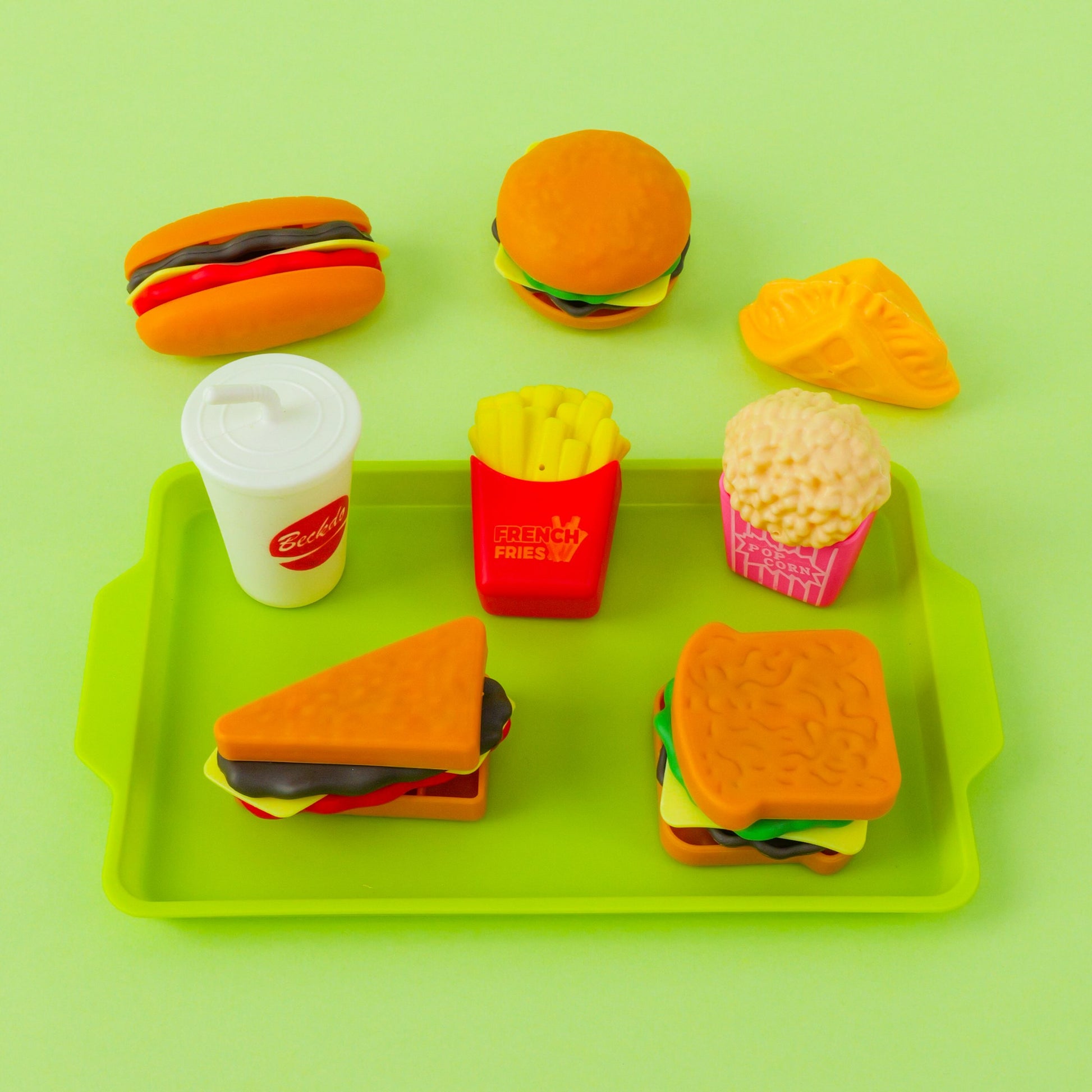 Food Toys for Kids - Burger Play Set | Hamburger French Fries Kit | Simulation Food Educational Toys