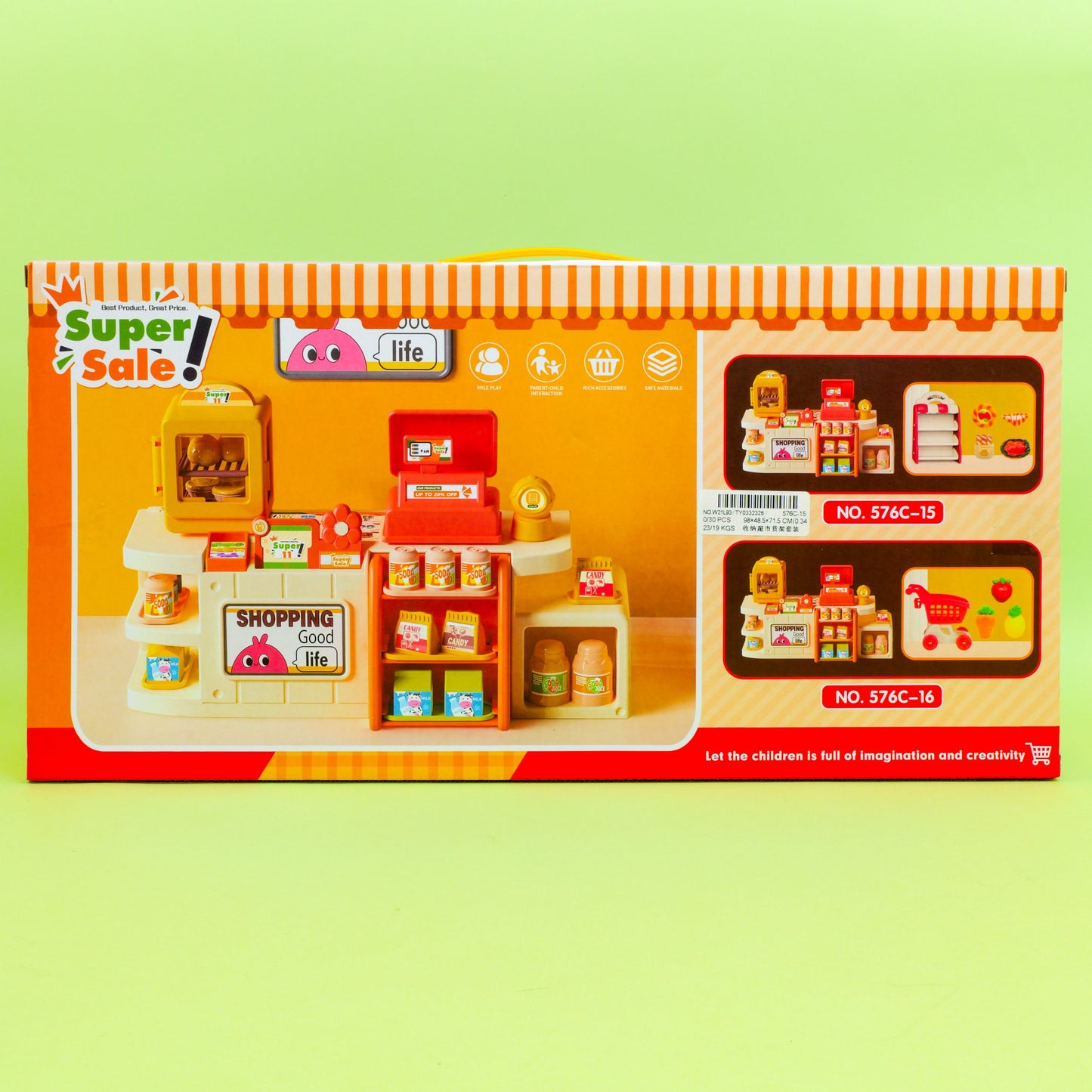 Kids Supermarket Role Play Toy Store Cashier