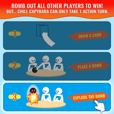 Capybara Squad: Starter Pack, Chill & Hilarious Card Games, Ages 6+, 2-6 Players, 2min Rules,